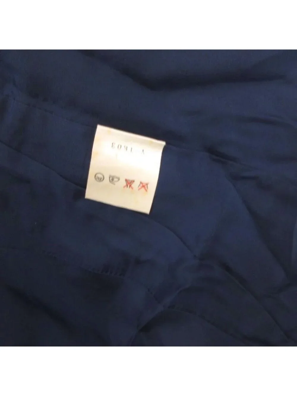 Dior Vintage T-Shirt Jacket Navy Blue Leather Patch